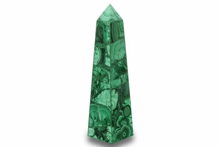 Tall, Polished Malachite Obelisk - DR Congo #266057